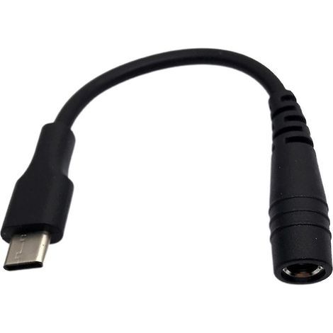DC 5,5 x 2,1 mm auf USB-C Stecker Computer-Netzteil (1/4)