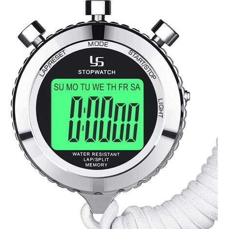 Numérique de Sport Chronomètre, Minuterie, multifonctions, etanche 1/100 de seconde Precision Timer (1/5)