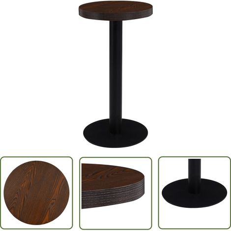 Furniture Limited - Table de bistro Marron foncé 40 cm MDF (1/5)