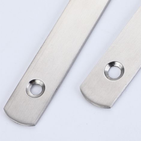 Edelstahl-Dreieckwinkel, verstärkt, feststehend, zur Wandmontage, abnehmbar, rechtwinklig, 3 mm dick, 150 mm (6 Zoll), inklusive 6x40-Eisen-Spreizdübel (1/5)