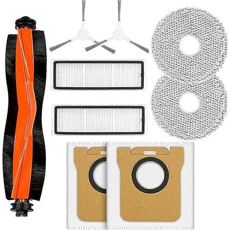 Zubehör für Xiaomi X20+/X10+ Plus und Dreame L10s Ultra/L10 Ultra Saugroboter: Haupt- und Seitenbürste, Filter, Reinigungstücher, Staubbeutel (1/5)