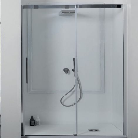 Box Doccia a Nicchia 170 cm 8PSC15 Porta Scorrevole - Altezza 200 cm - Apertura e Chiusura Soft Close Anticalcare Sgancio Rapido (1/5)