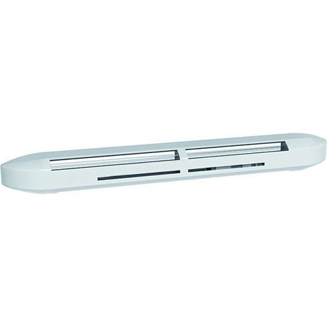 Anjos Ventilation – Entrée d'air hygroréglable Isola HY – Diamètre 125mm – Longueur 420mm – Hauteur 45mm – Niveau acoustique 37dB