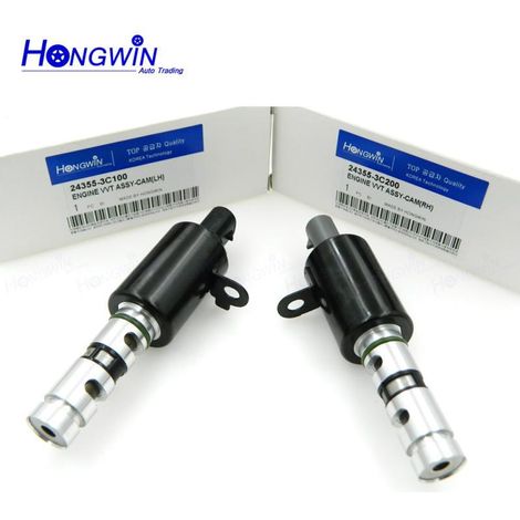 Les électrovannes VVT 24355-3C200 et 24355-3C100 conviennent aux moteurs de voitures Hyundai et Kia. (1/5)