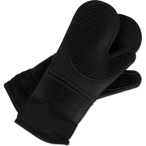 Guanti da cucina unisex, neri, taglia unica, 1 pezzo. (1/3)