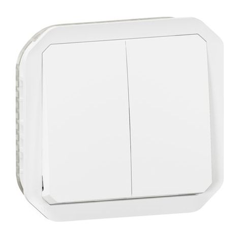 Interruptor doble legrand plexo 55 blanco 10 amperios (1/3)