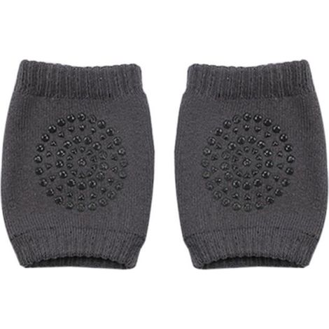 Genouillères Antidérapante Protèges Genoux pour Bébé - OUTAD - Gris foncé - Mixte (1/4)
