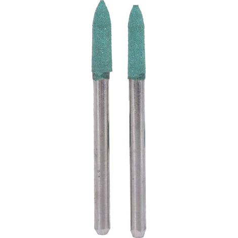 Ortviai Embouts de polissage en caoutchouc vert coniques, tige 3 mm, lot de 100 pièces (Ø 3/4/5/6 mm) (1/5)