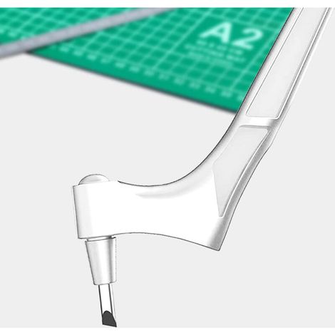 Outils de découpe pour loisirs créatifs : couteaux de précision en acier inoxydable avec outil de découpe rotatif à 360° pour les arts, le scrapbooking, les pochoirs (noir) (1/5)