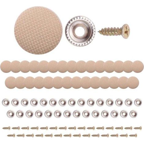30 Pièces Boutons de Fixation pour Toit de Voiture Rivets à Pression Tissu Plafond Garniture Automobile Réparation Beige (1/4)