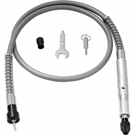 Extension de foret flexible 3 mm pour outil rotatif – compatible clé, en acier trempé doré, lot de 1 (1/5)