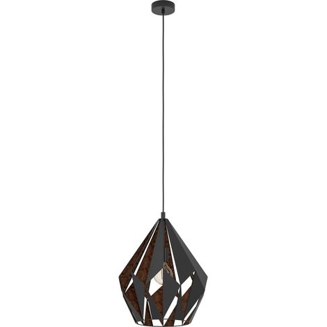 Lustre CARLTON 1, suspension à flamme vintage, lampe suspendue rétro (1/5)