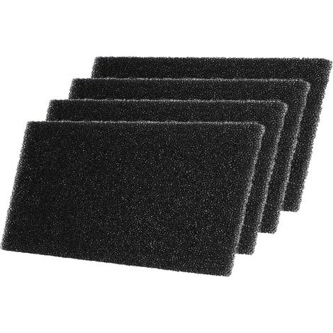 4x Trade-Shop Schaumstoff-Filter Schwammfilter Schmutzfilter für TK Platinium 82A TK Platinum 8 A++ TK Plus 72A DI TK Plus 82A DI TK-Ecostar TK-Evo TK-Pro