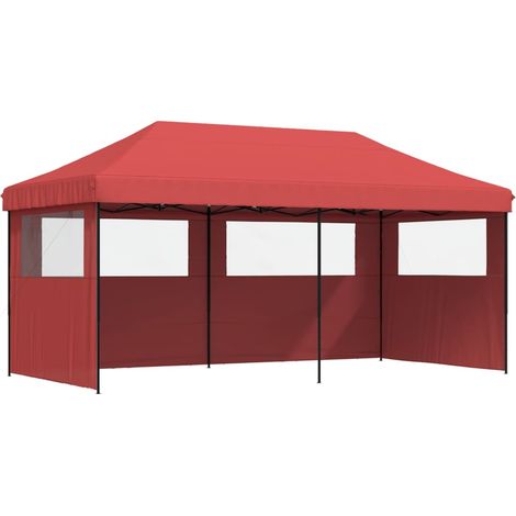 Tonnelle de jardin,Tente de réception pliable escamotable avec 3 parois latérales CFW63919 (1/5)