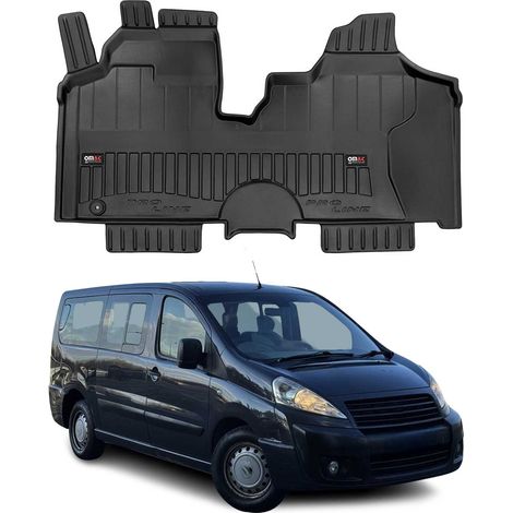 Tapis de Sol Compatible avec Fiat Scudo 3 2006-2016 OMAC Premium TPE Noir