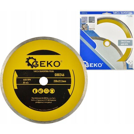 Disque diamant geko diamond cutting disc 230 mm durable précis (1/3)