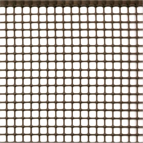 RETE DI PROTEZIONE PER BALCONI 'QUADRANET' mt. 1 x 50 - (maglia 10 x 10 mm) colore marrone