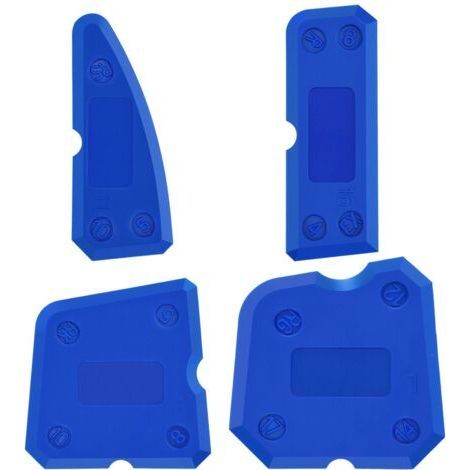 Silicone Caulking Tool Set, Sealing Finisher, Blue Color, 4 Pcs (1/5)