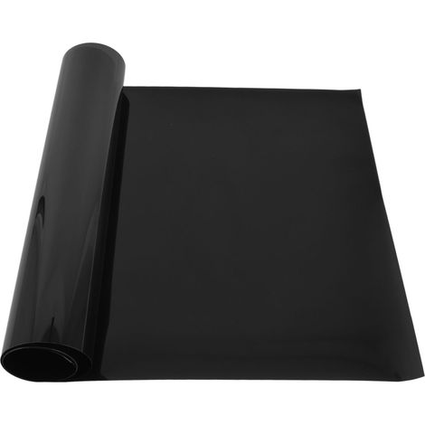 Film occultant anti-lumière 50% d'obscurité, adhésif électrostatique pour pièce, rouleau noir opaque. (1/5)