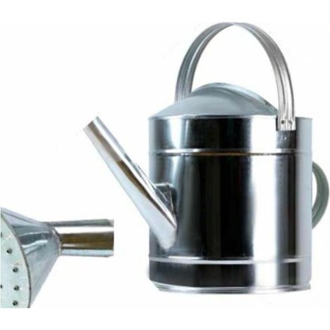 Arrosoir en tôle galvanisée Inox Arrosoir 5 litres + arrosoir (1/5)