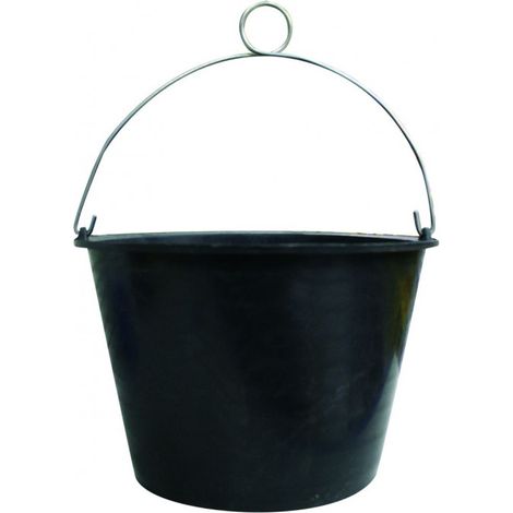 Seau en caoutchouc 7.5 Litres - noir -