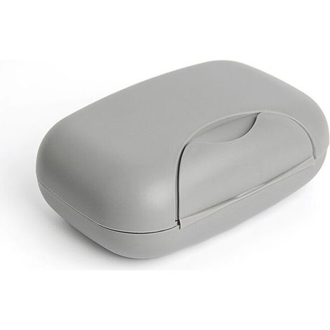Porte-savon, distribut de détergent pour salle de bain, camping, salle de sport (gris) (1/5)