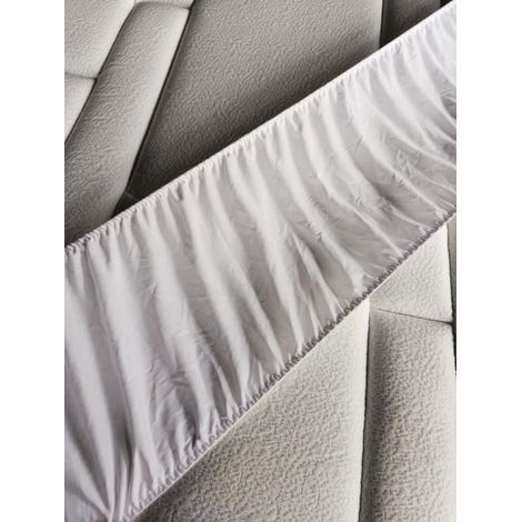 Housse de couette élastique Gris (1/4)