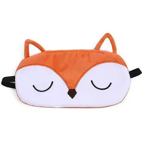 femmes Fox Orange Animal Sommeil Masque Pour Les Yeux Mignon Drle 3d Doux Moelleux Dessin Anim Masque Yeux Pour Dormir Voyage Respirant Masque Yeu (1/5)
