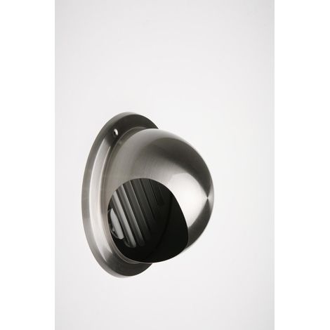 Aufschraubbarer Abluftventilator aus Edelstahl, lackiert, 18,3 x 18,3 cm FEPRE