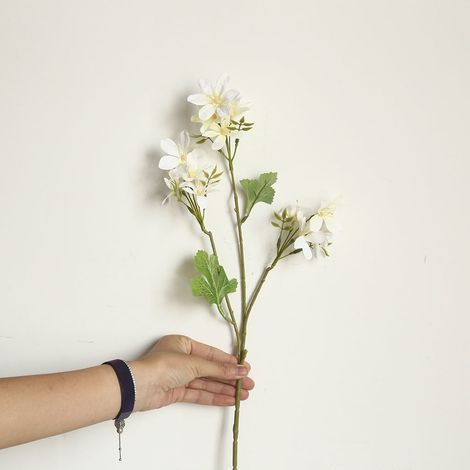 Orchidée Artificielle - Guirlande Fleurie en Soie et Plastique - Décoration Intérieure pour Mariage Fête Noël Maison - Longueur 56,5 cm - 1 Pièce (1/2)