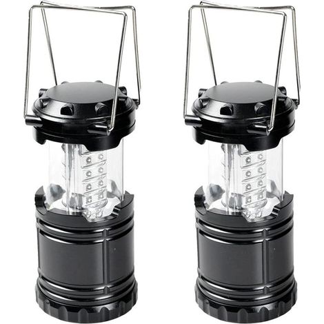 Lanterna portatile, lampada da campeggio, torcia a 30 LED per interruzioni di corrente, illuminazione di emergenza per tende, attrezzature e accessori per uragani, lampada a batteria, 2 pezzi (1/5)