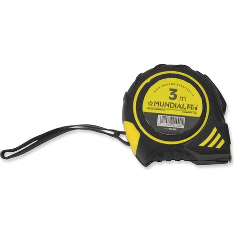 FLESSOMETRO METRO 3mtx16mm ESTENSIBILE GOMMATO MUNDIAL