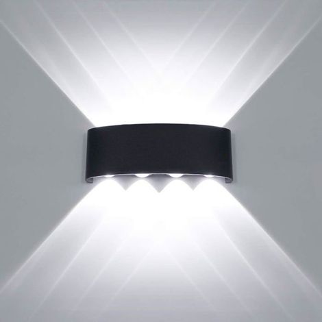 Plafonnier LED 8 W IP65 Encastrable Aluminium Noir Salle De Bain Véranda Cuisine Couloir ×1 (1/4)