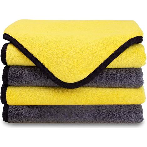 Chiffon de nettoyage de voiture en microfibre 4PCS