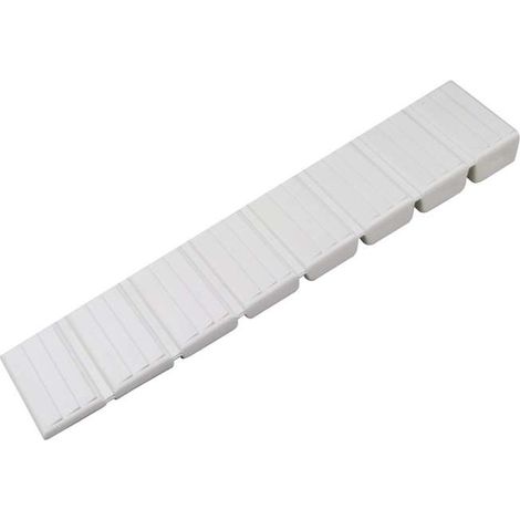 Cunei livellanti per mobili in plastica bianca 10 pz.