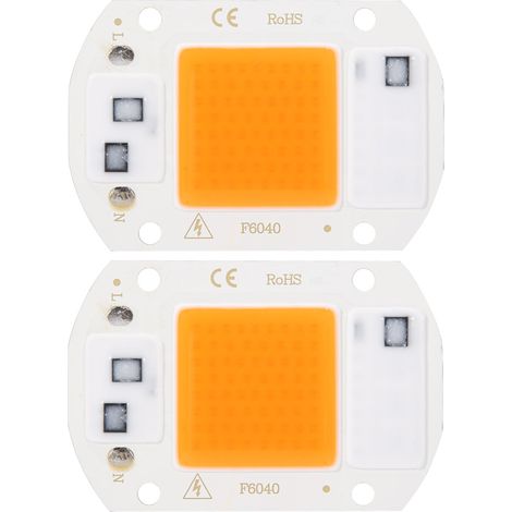 Puce Led Cob Intégrée 20W Spectre Complet Pour Éclairage Horticole Et Projet Diy - 1 Pièce (1/5)