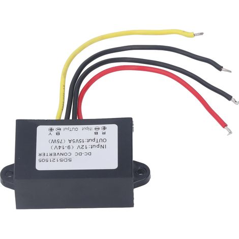 Module élévateur de tension DC-DC 9-14V vers 15V, étanche IP67, convertisseur boost étroit, régulateur de puissance étanche pour usage extérieur (1/5)