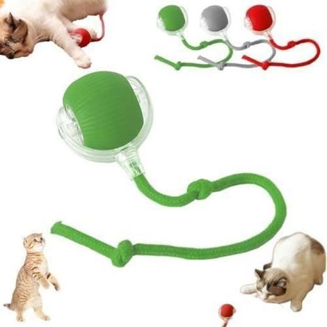 pair Pet Smart Rolling Ball Jouet De Balle électrique pour Chat Jouet Interactif pour Chat Balle De Chat Jeux Et Interactions Idéal(Vert) (1/4)