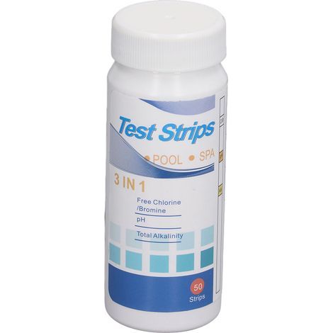200 pH-Teststreifen für Aquarien und Schwimmbäder, zur Bestimmung von Chlor, Alkalität und Wasserhärte 3-in-1-Lackmuspapier für Wasser (1/5)