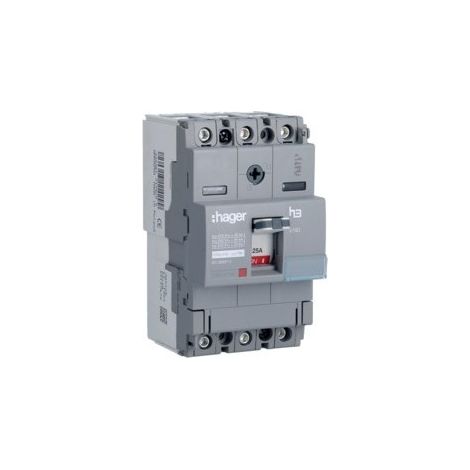 Disj.x160 3P 40kA 25A mag fixe - APPAREILLAGE DE TETE HAGER HNA025M (1/2)