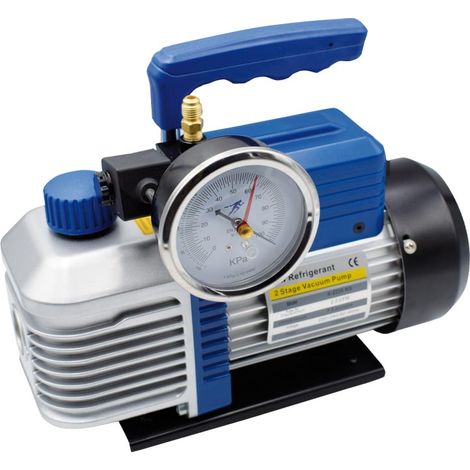Pompe per il vuoto doppio stadio specifiche per gas r32 e 1234yf con elettrovalvola e vacuometro pompa di vuoto a-220 51 lt per