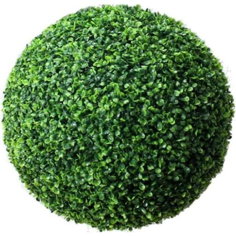 1 unité Boule de buis artificielle, topiaire réaliste 30 cm, fausse plante verte décorative pour intérieur et extérieur