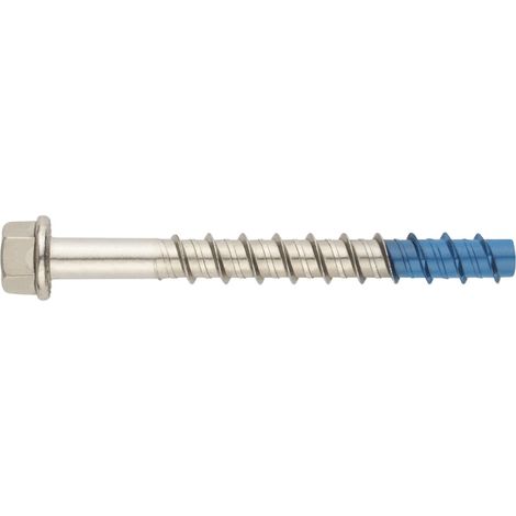 Vis a béton tête hexagonale - Pointe Bi-métal - Inox A4 Ø8 x 90 - Boite de 25 (1/2)