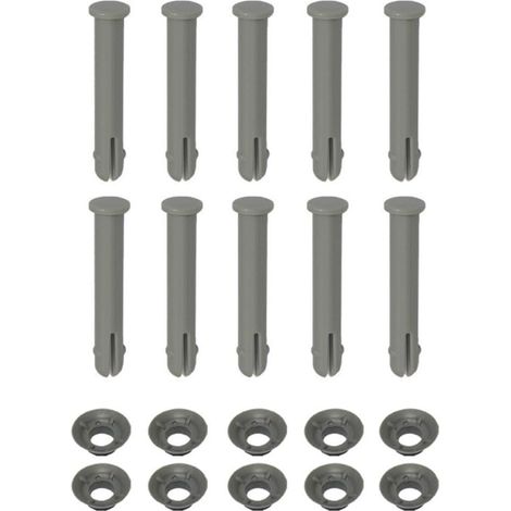 Lot de 10 goupilles et joints de rechange pour piscines à cadre en acier compatibles avec les modèles Pro Series 427-549 cm de long 65 mm (1/5)