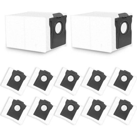 12 Sacs à poussière compatibles avec Dreame X40 X50 L40 L40s Pro Ultra / D10 Plus Gen 2 / L10s Ultra Gen 2 / L10s Pro Ultra Heat / L10s Plus, pour Mova E30 / P50 Pro Ultra (PAS pour D10 Plus)