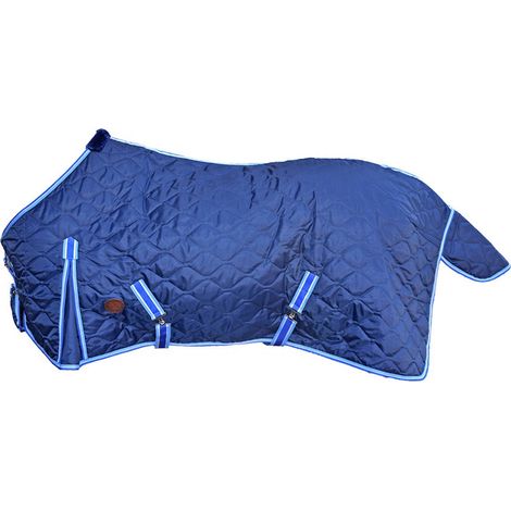 135 cm, BLU: Coperta piumino da box trapuntato con imbottitura da 100 g tessuto esterno 420 D (1/3)