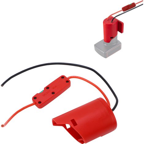 Adaptateur convertisseur de batterie pour batteries lithium Miwage 12V M12 avec bornes à fusible (1/5)