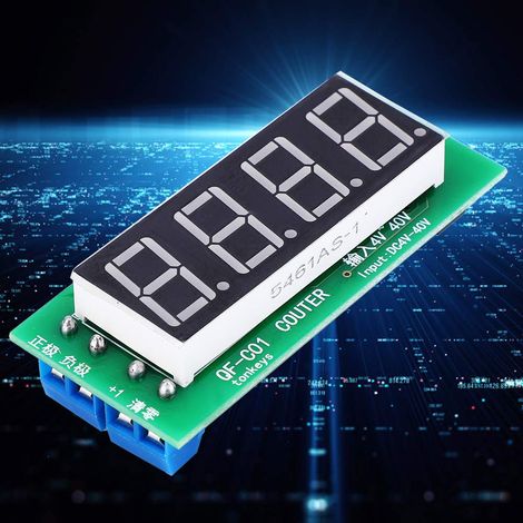 Module de Compteur, Affichage Numérique à 4 Chiffres de Haute qualité avec Fonction de Mémoire pour L'électronique Industrielle et les Fournitures électriques DC 4-40V (1/5)