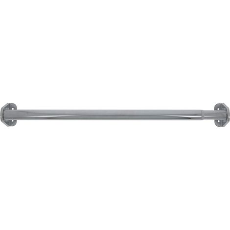 Madeinnature – Barre penderie extensible 22-25mm – Fixation murale ou plafond – Longueur ajustable 60-100 cm – Métal chrome – Installation rapide en 5 minutes