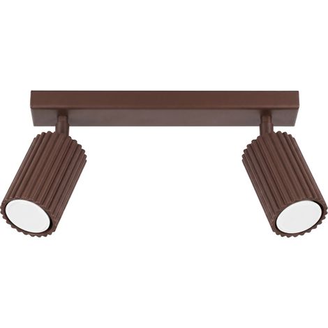 Deckenleuchten Karbon braun 1xGU10 30cm Aluminium Sollux (1/5)